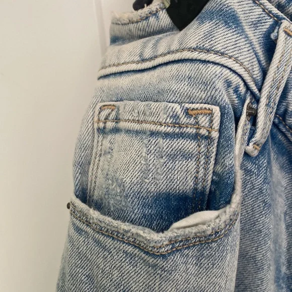 Old Navy jeans light blue size 12 power, slim, straight high rise, worn once - Picture 7 of 7